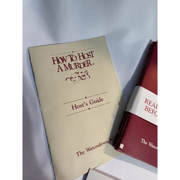 Vintage "How To Host A Murder: The Watersdown Affair" Dinner Party Game 1986 - Picture 6 of 13